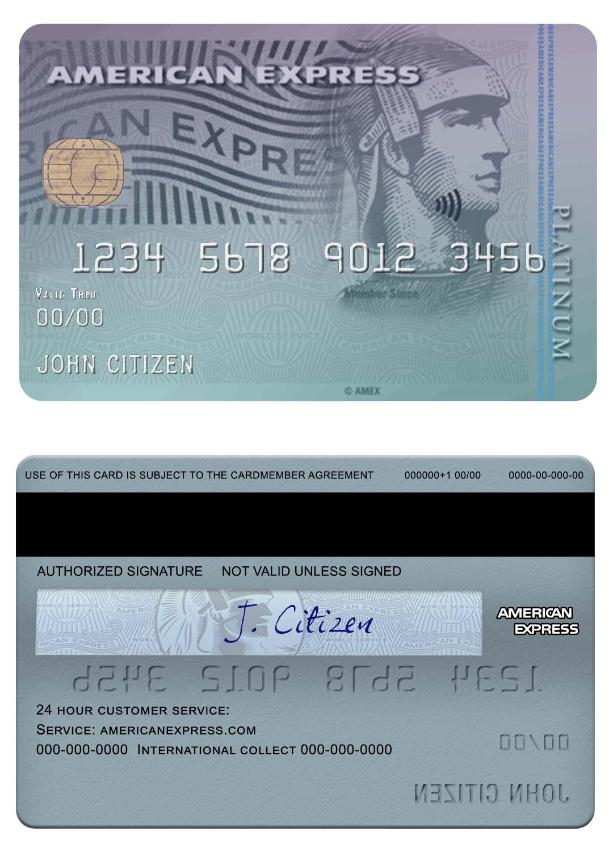 USA Discover bank amex platinum card
